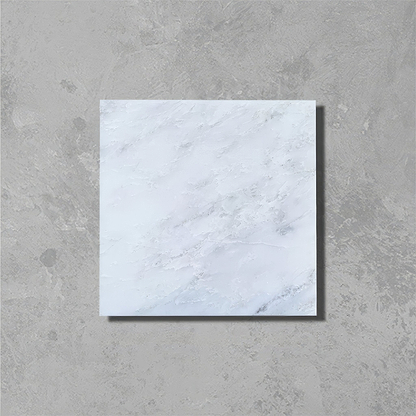 White Square Honed Marble 20 x 20cm - Hyperion Tiles