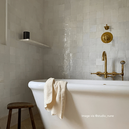 Medina Pure White Zellige By Hyperion Tiles