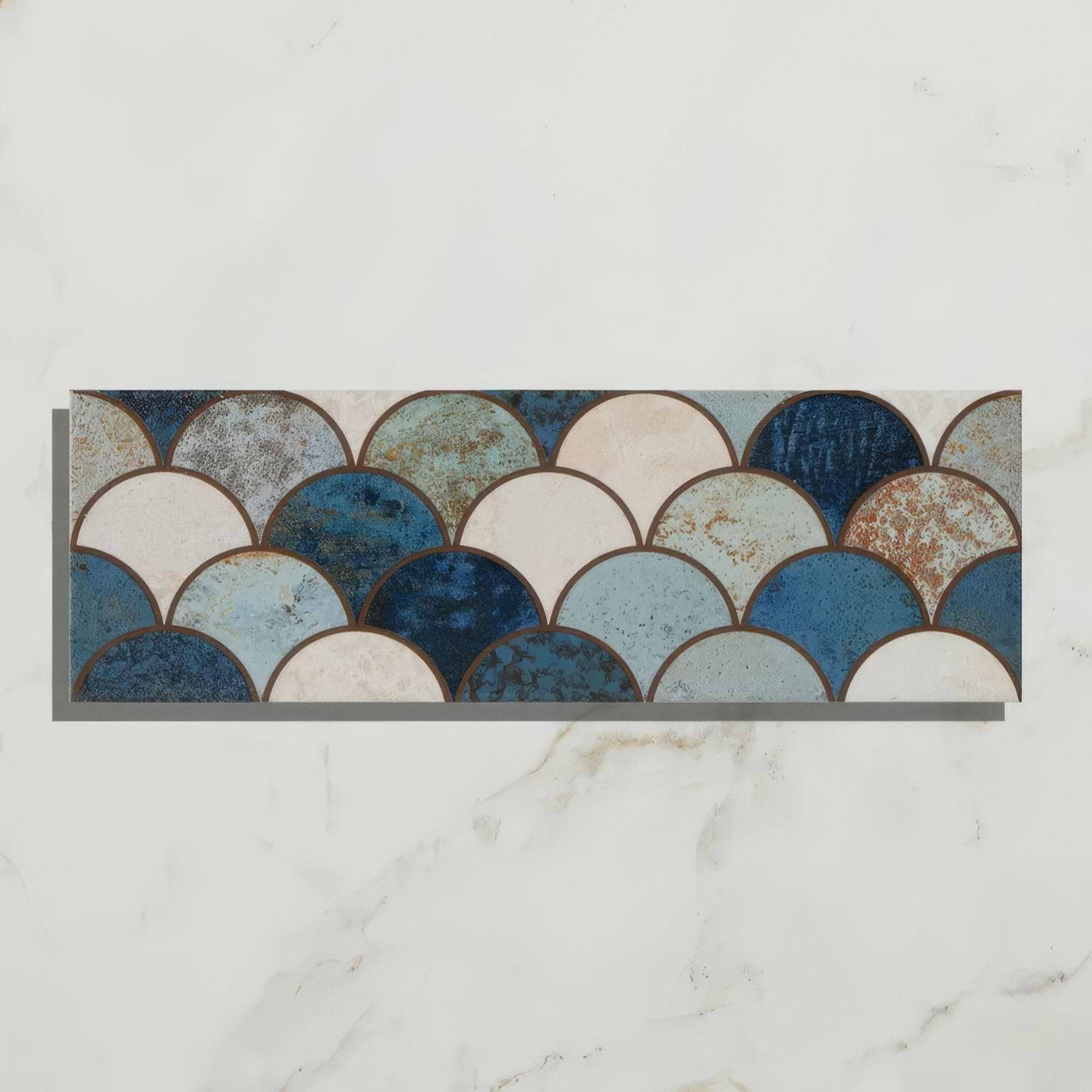 Wightwick Ceramic Scallop Decor - Hyperion Tiles