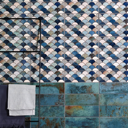 Wightwick Ceramic Scallop Decor - Hyperion Tiles