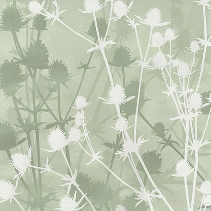 Wild Botanicals Porcelain Green By Clarissa Hulse - Hyperion Tiles