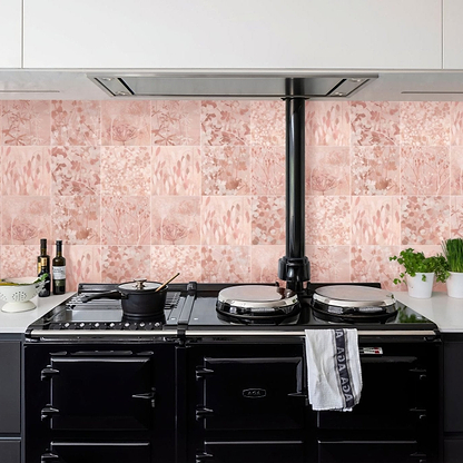 Wild Botanicals Porcelain Pink By Clarissa Hulse - Hyperion Tiles