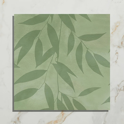 Willow Porcelain Green By Clarissa Hulse - Hyperion Tiles