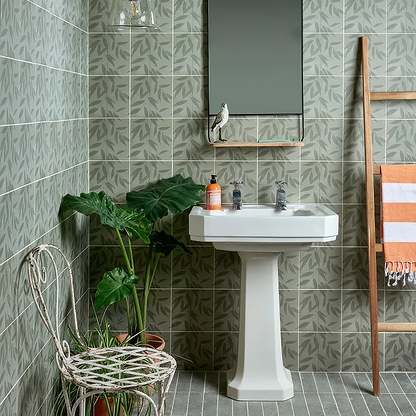 Willow Porcelain Green By Clarissa Hulse - Hyperion Tiles