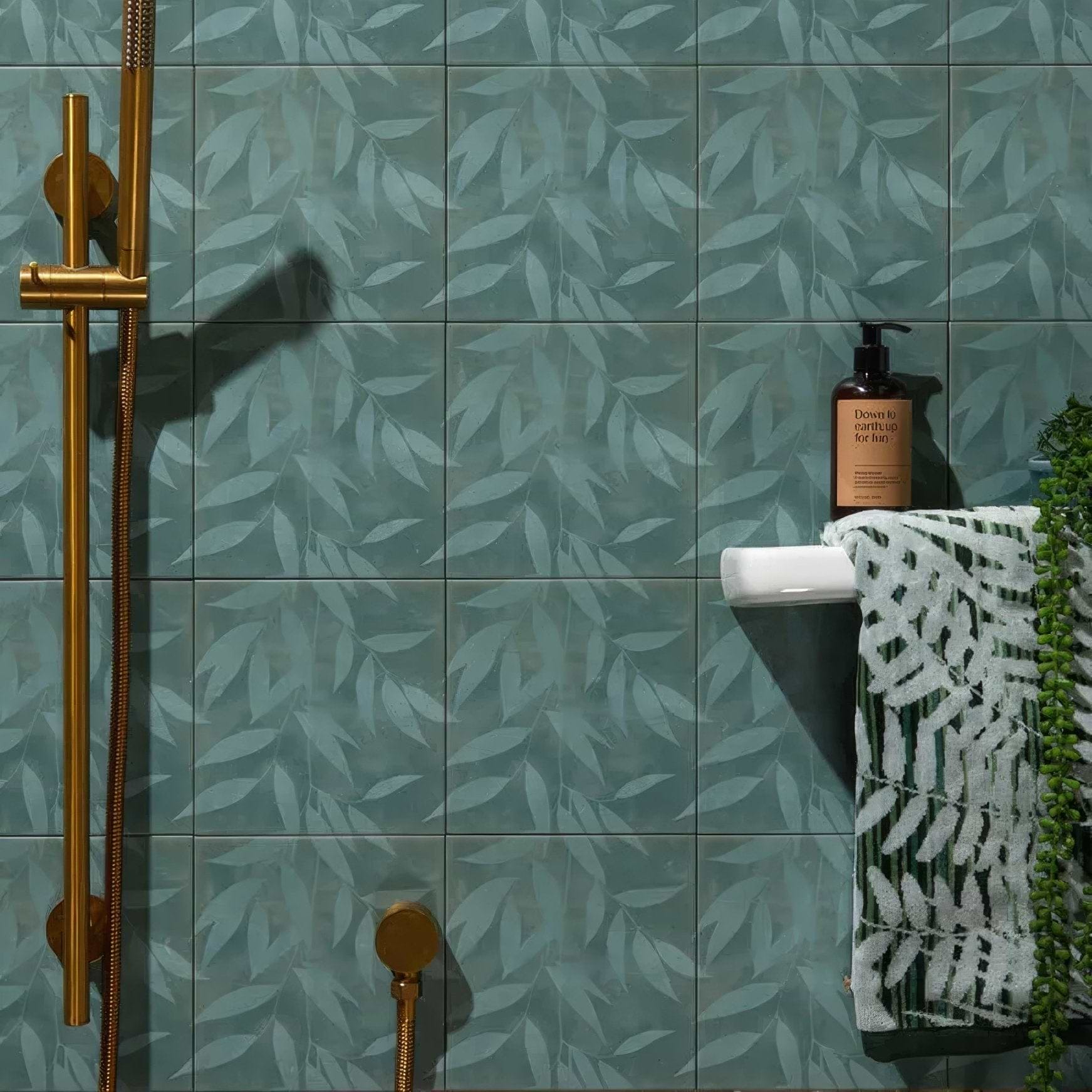 Willow Porcelain Teal By Clarissa Hulse - Hyperion Tiles