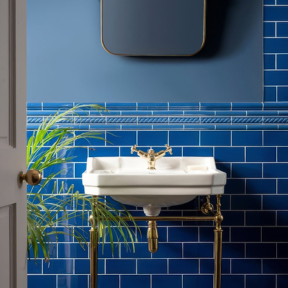 Windsor Blue External Corner Trim - Hyperion Tiles
