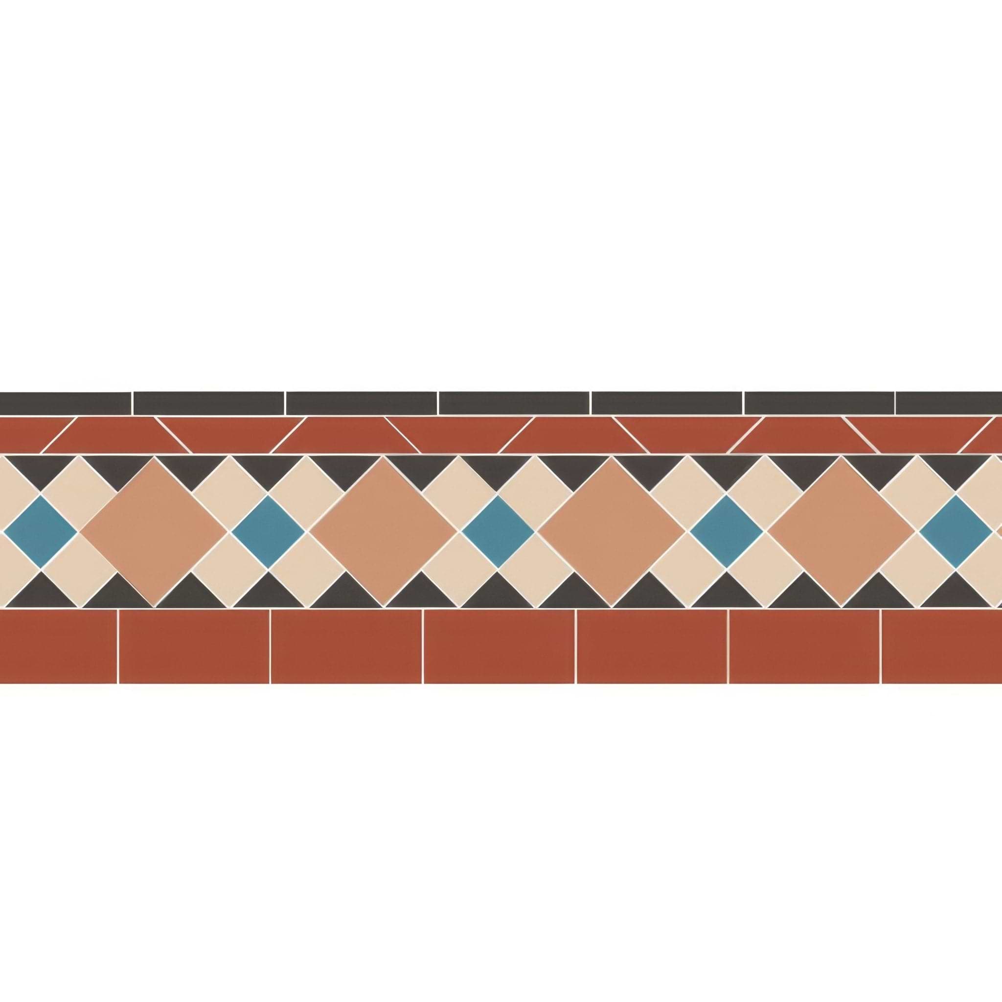 Wordsworth Buff Blue and White - Hyperion Tiles