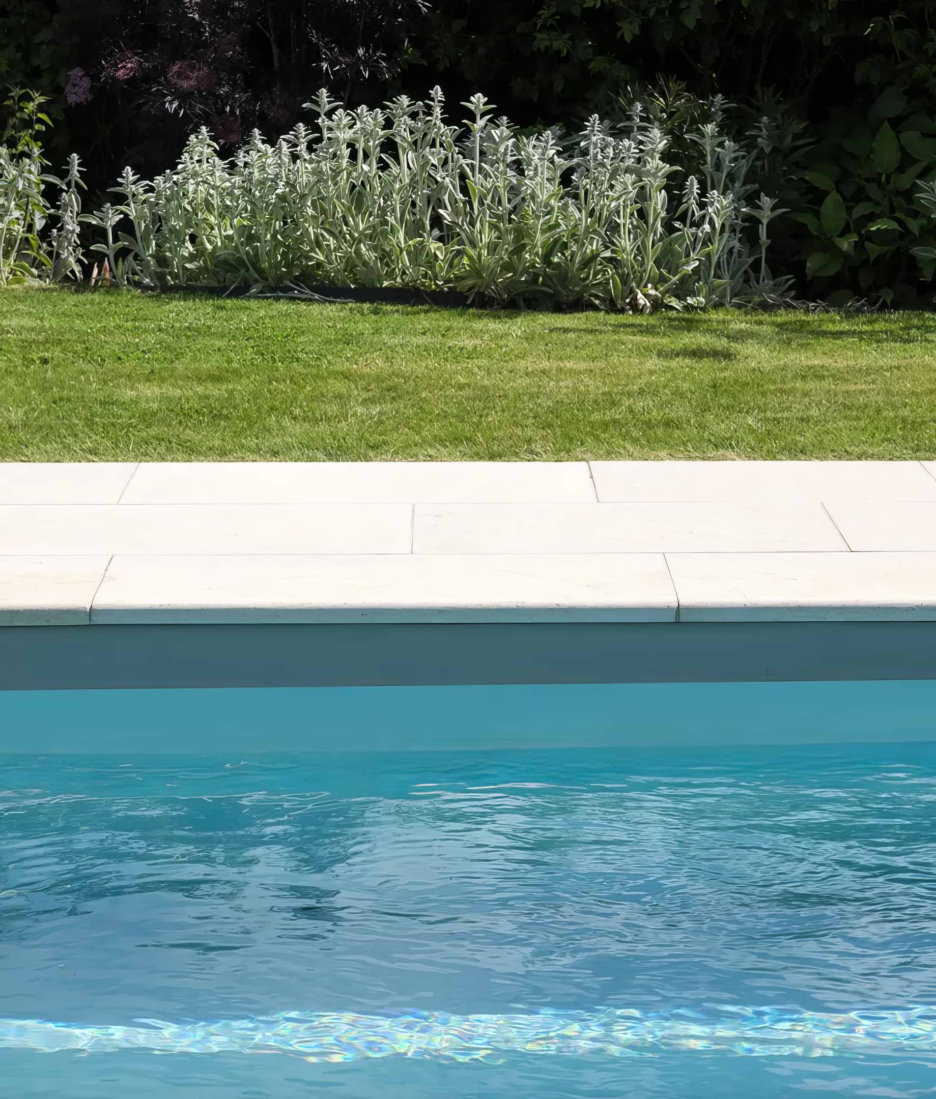 Hamlet Limestone Etched Bullnose Coping - Hyperion Tiles