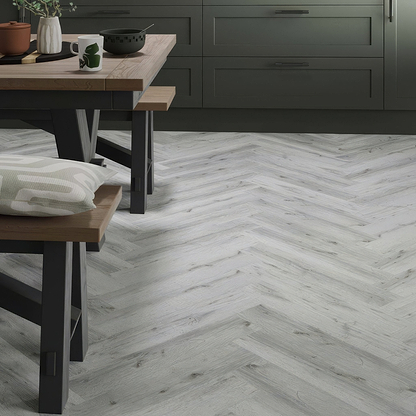 Wyre Silver Oak Herringbone - Hyperion Tiles