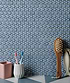 Yoga Penny Porcelain Mosaic Grey Blue - Hyperion Tiles