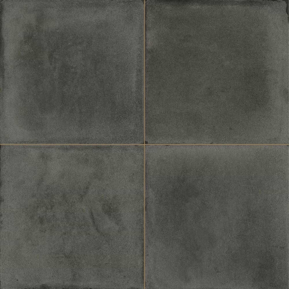 Zayda Black Matt Vitrified Ceramic 450x450mm - Hyperion Tiles
