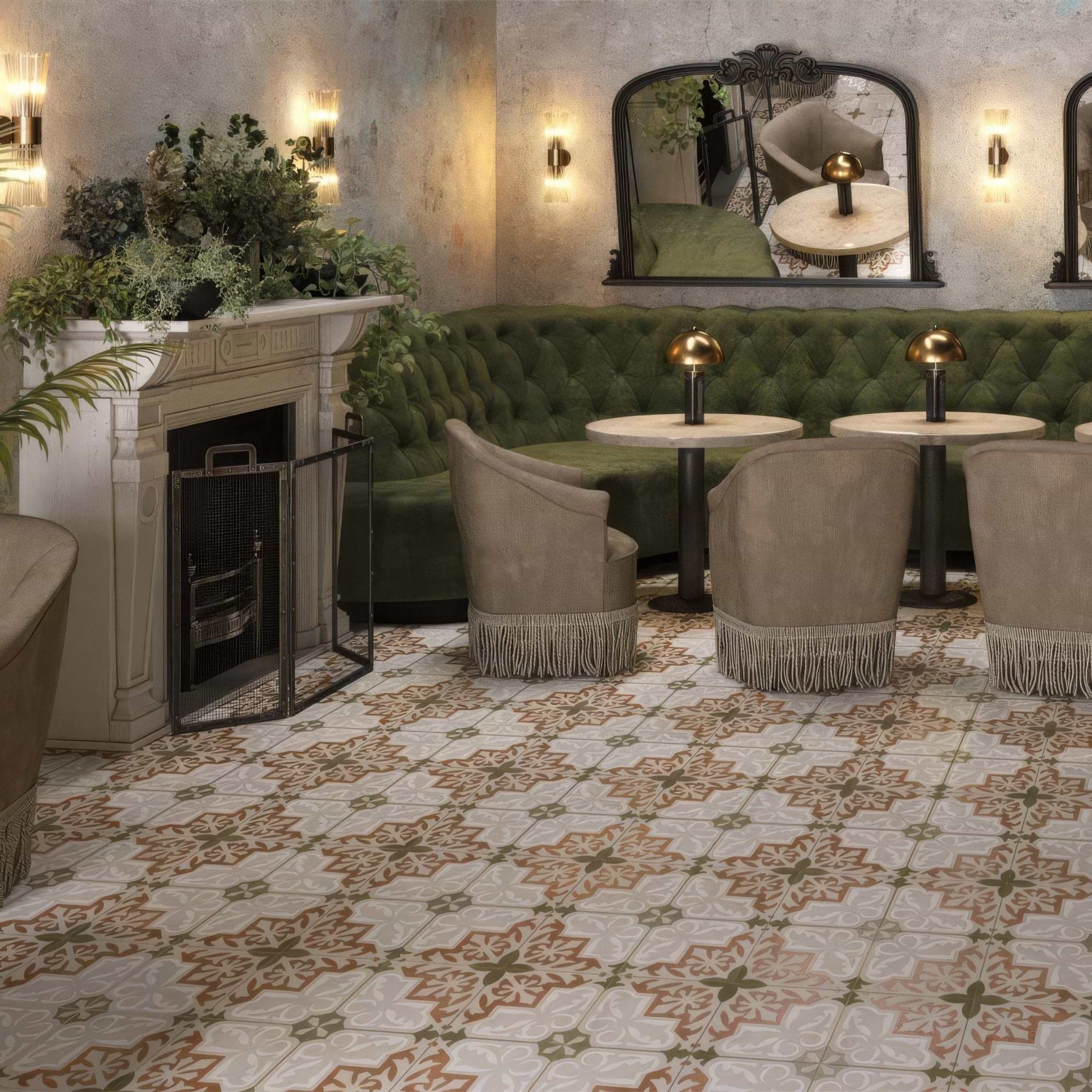 Zayda Terracotta Matt Vitrified Ceramic 450x450mm - Hyperion Tiles