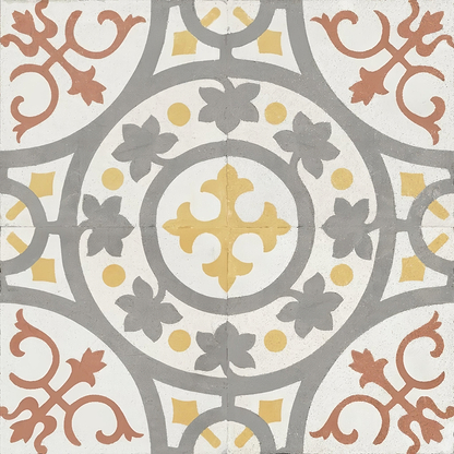 Zayda Yellow Multi Matt Vitrified Ceramic 450x450mm - Hyperion Tiles