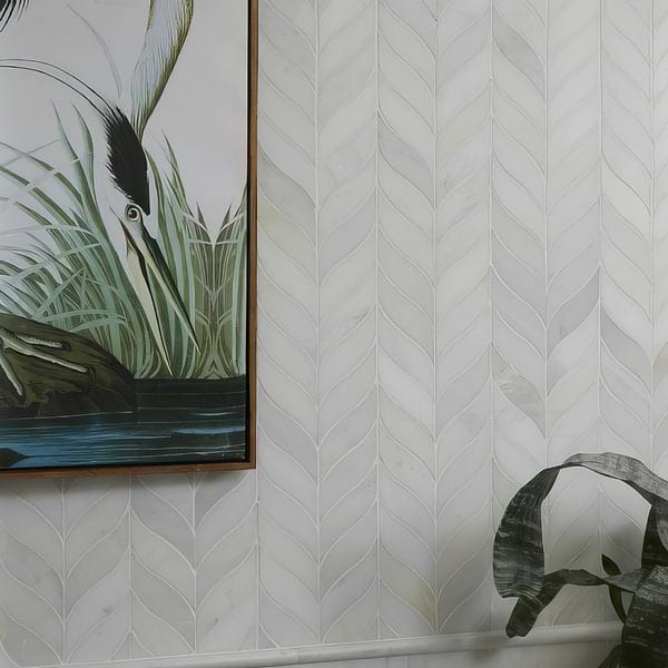 Zen Marble Leaf Mosaic - Hyperion Tiles