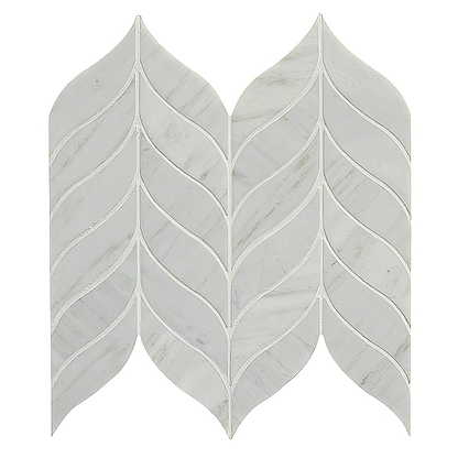Zen Marble Leaf Mosaic - Hyperion Tiles