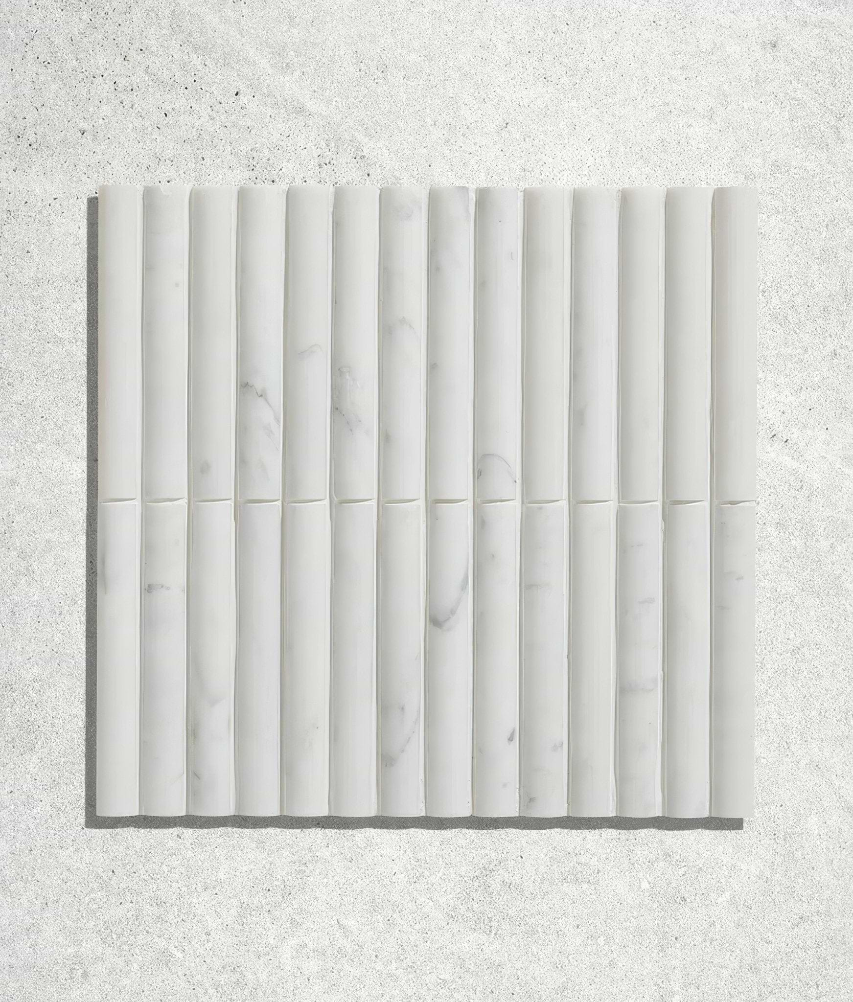 Zen Marble Reed Mosaic - Hyperion Tiles