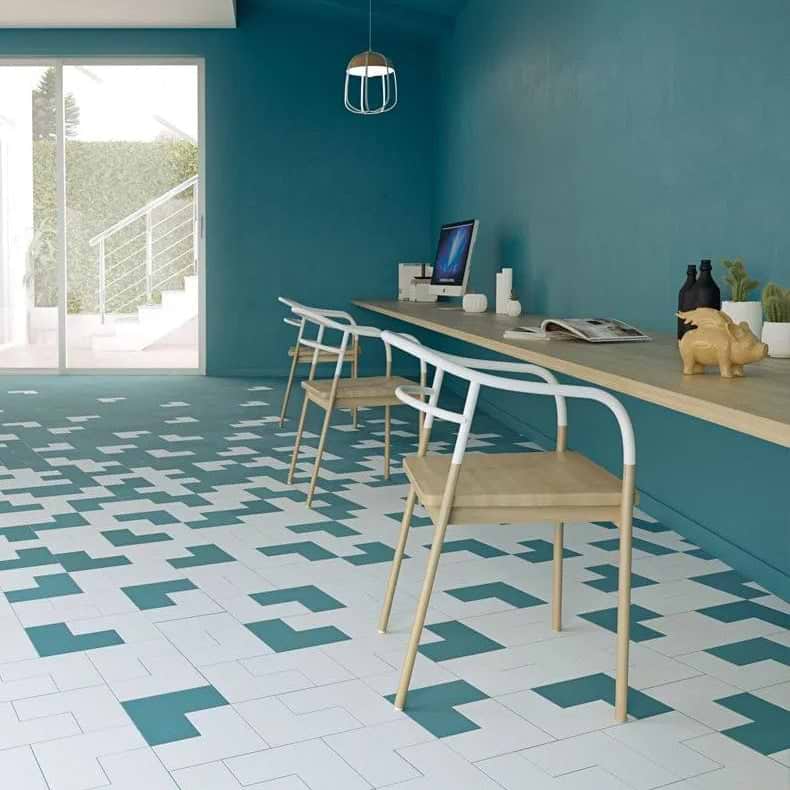 Abstract Porcelain White - Hyperion Tiles