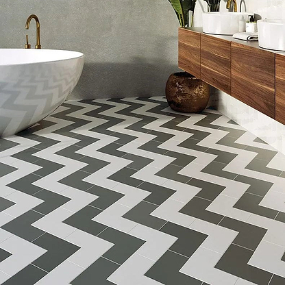 Abstract Porcelain White - Hyperion Tiles