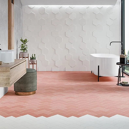 Abstract Porcelain White - Hyperion Tiles