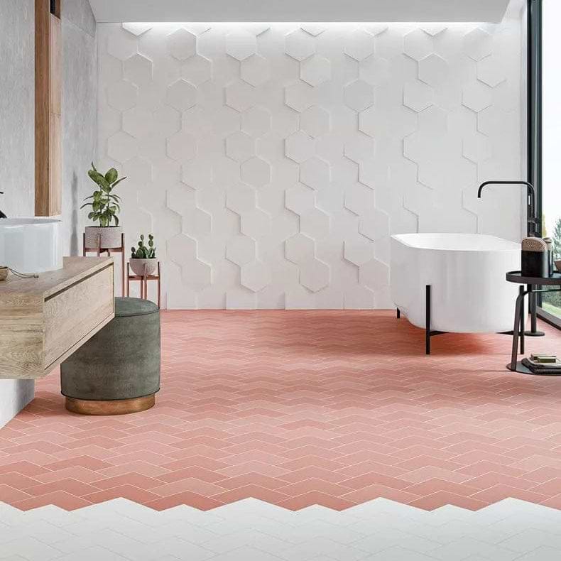 Abstract Porcelain White - Hyperion Tiles
