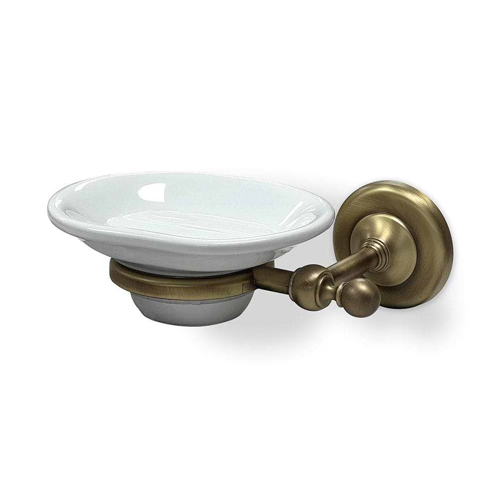 Albany Soap Dish Aged Brass - Hyperion Tiles