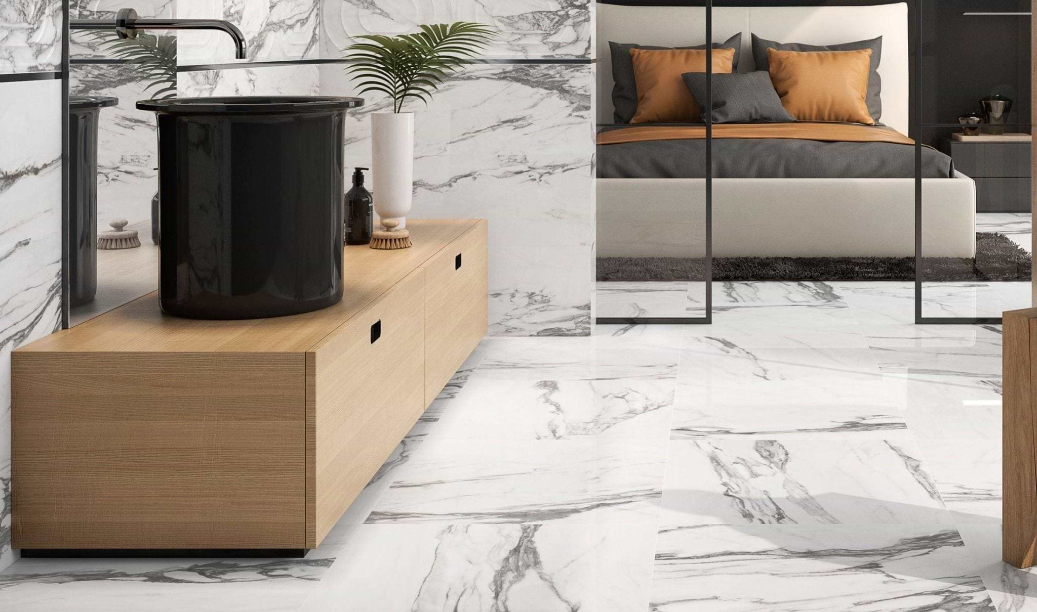 Altissimo White Gloss 60 x 60cm - Hyperion Tiles