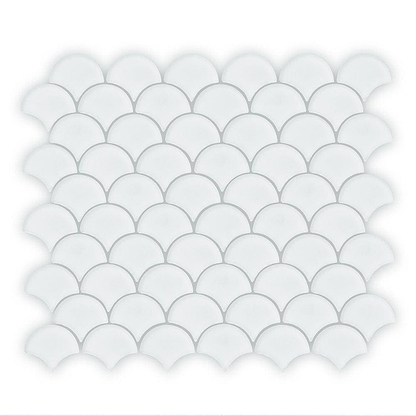 Aurora Fan White Mosaic - Hyperion Tiles