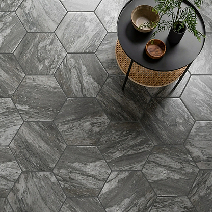 Bardiglio Hexagon - Hyperion Tiles
