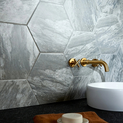 Bardiglio Hexagon - Hyperion Tiles