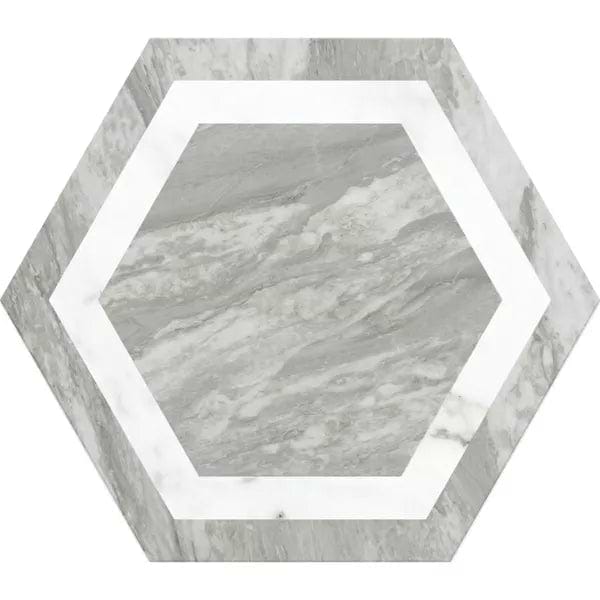 Bardiglio Hexagon Deco - Hyperion Tiles