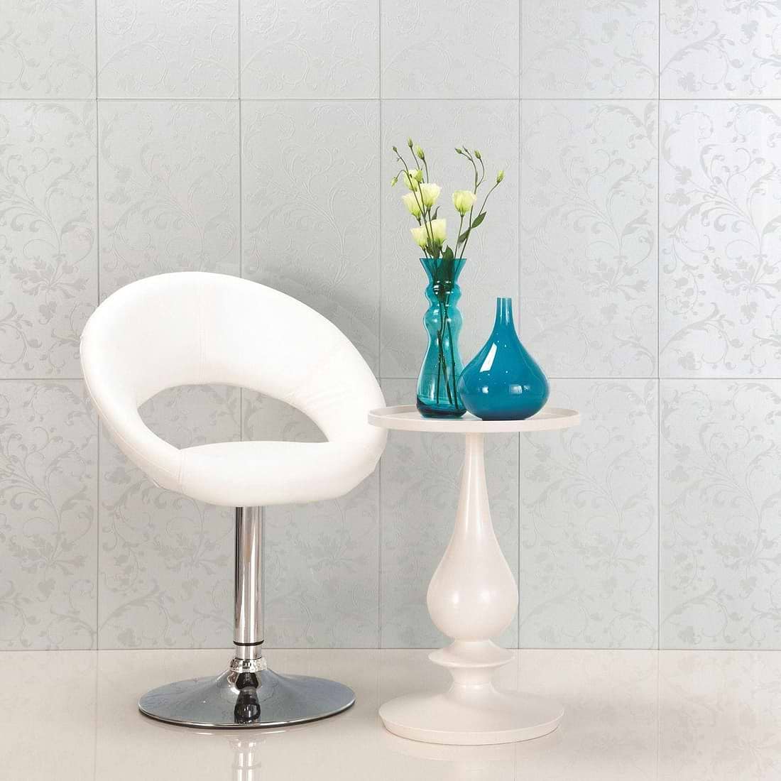 Beauville Silver Decorative Glass - Hyperion Tiles