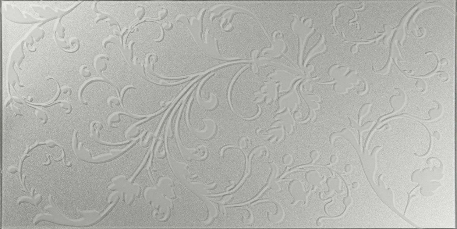Beauville Silver Decorative Glass - Hyperion Tiles