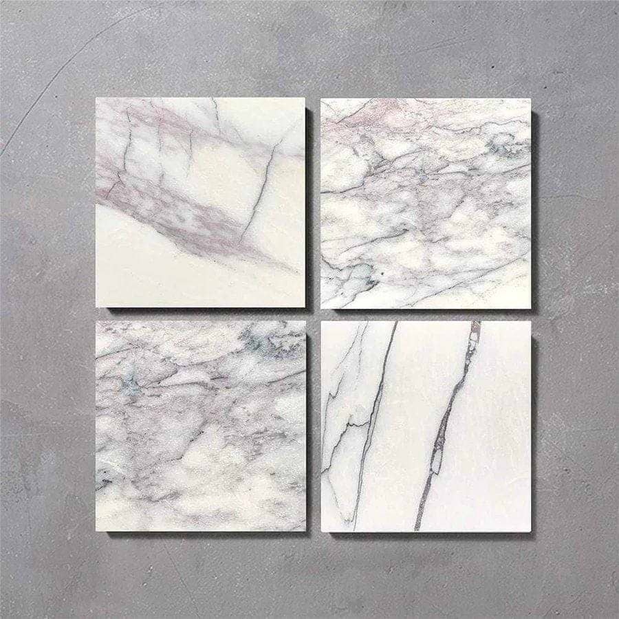 Bert And May All Products 20 x 20 x 1cm Lilac Veined Honed Marble
