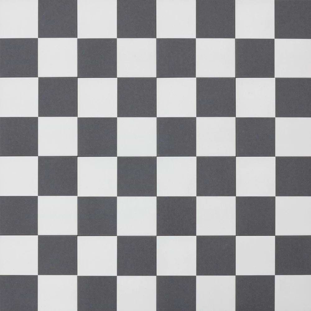 Bert & May Chequerboard Old Iron Porcelain - Hyperion Tiles