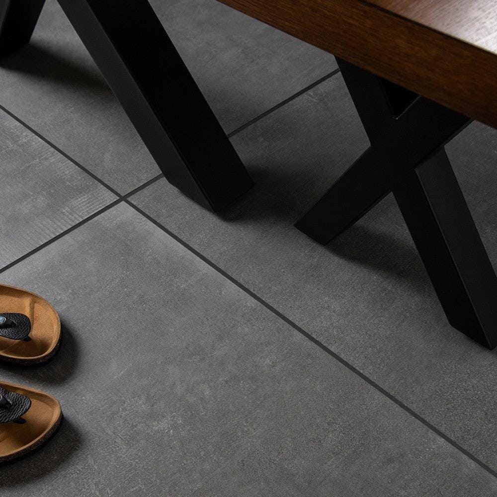 Bestone Dark Grey 80 x 80cm - Hyperion Tiles