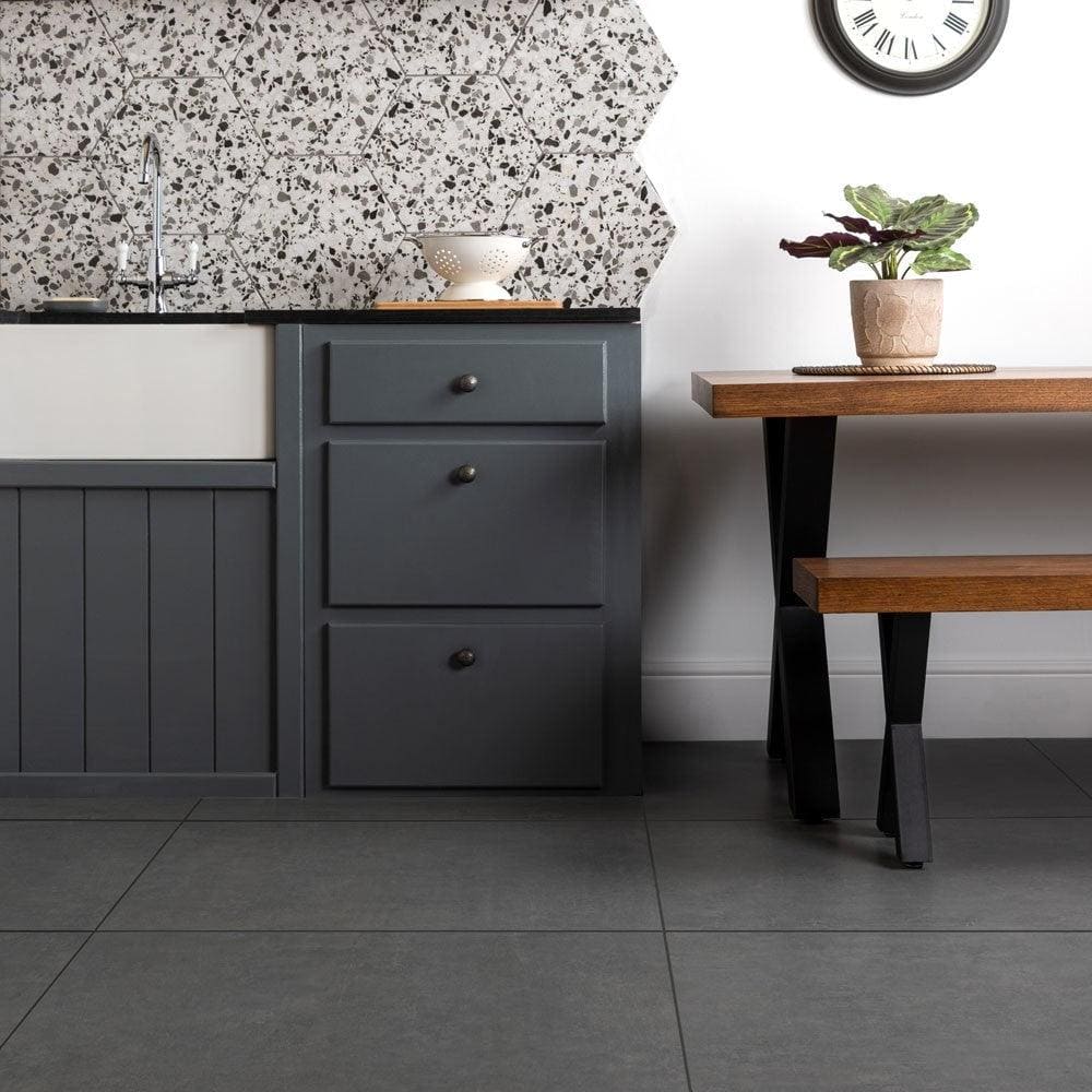 Bestone Dark Grey 80 x 80cm - Hyperion Tiles