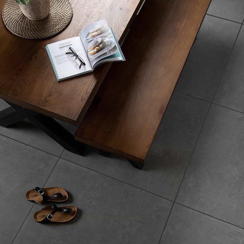 Bestone Dark Grey 80 x 80cm - Hyperion Tiles