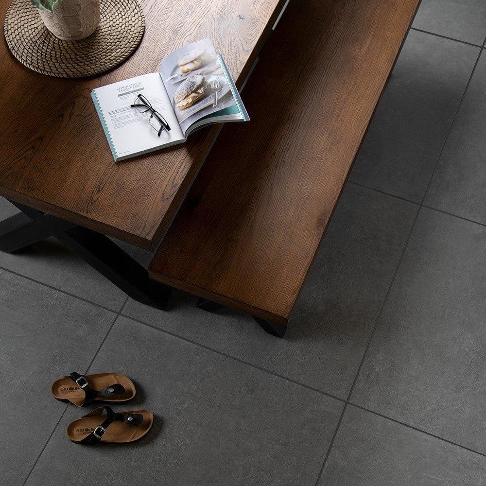 Bestone Dark Grey 80 x 80cm - Hyperion Tiles