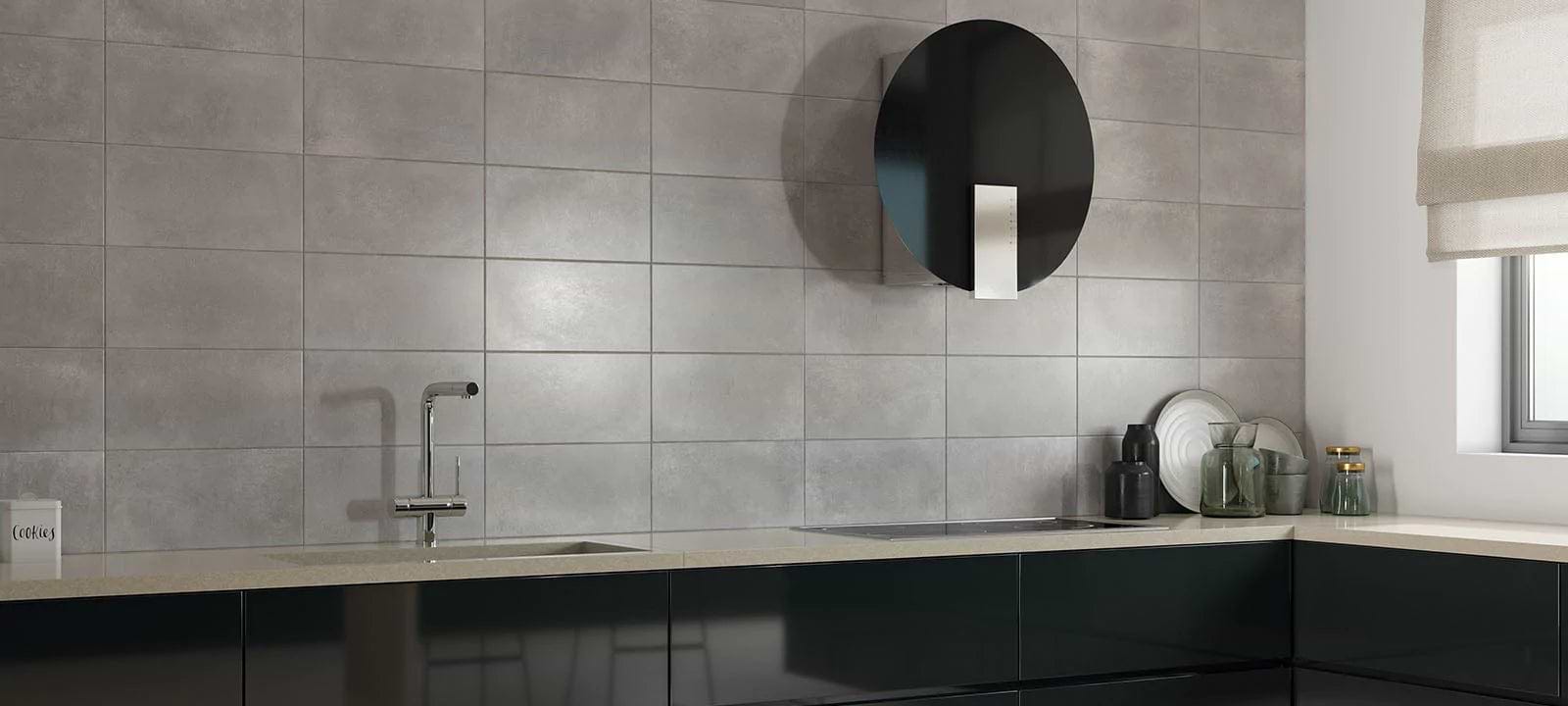 Beton Grey Matt Wall Tiles - Hyperion Tiles