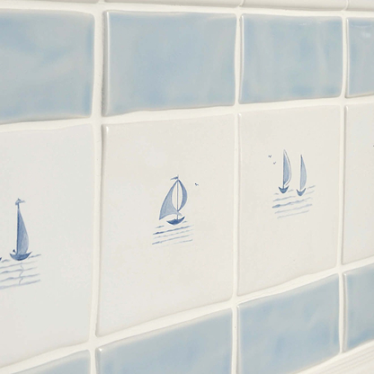 Black Barks of Bristol Delft Boats - Hyperion Tiles