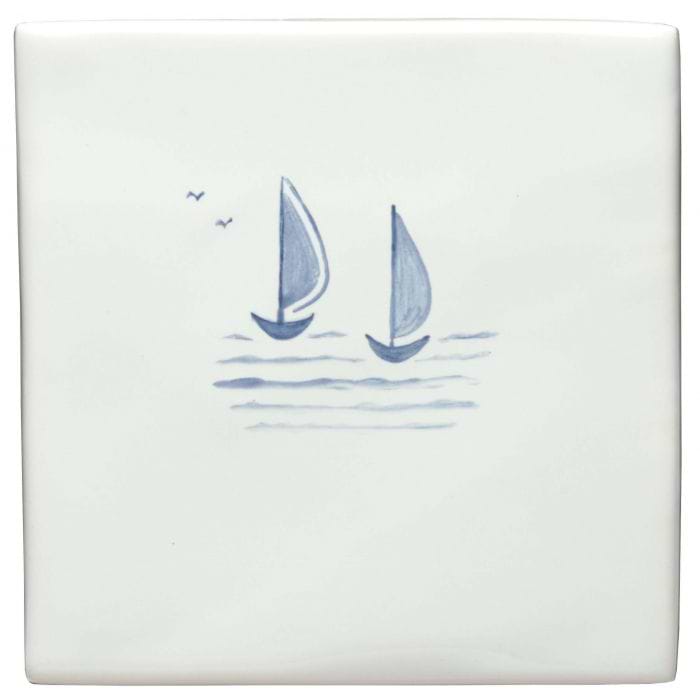 Black Barks of Bristol Delft Boats - Hyperion Tiles