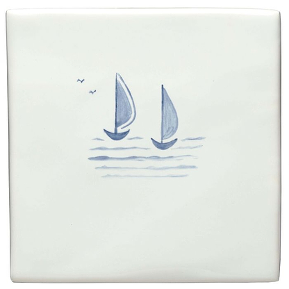 Black Barks of Bristol Delft Boats - Hyperion Tiles