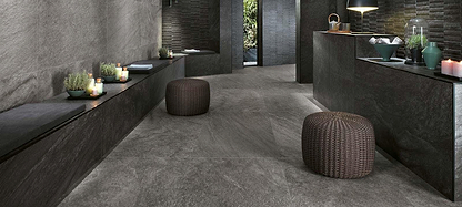 Bravestone Grey Matt - Hyperion Tiles