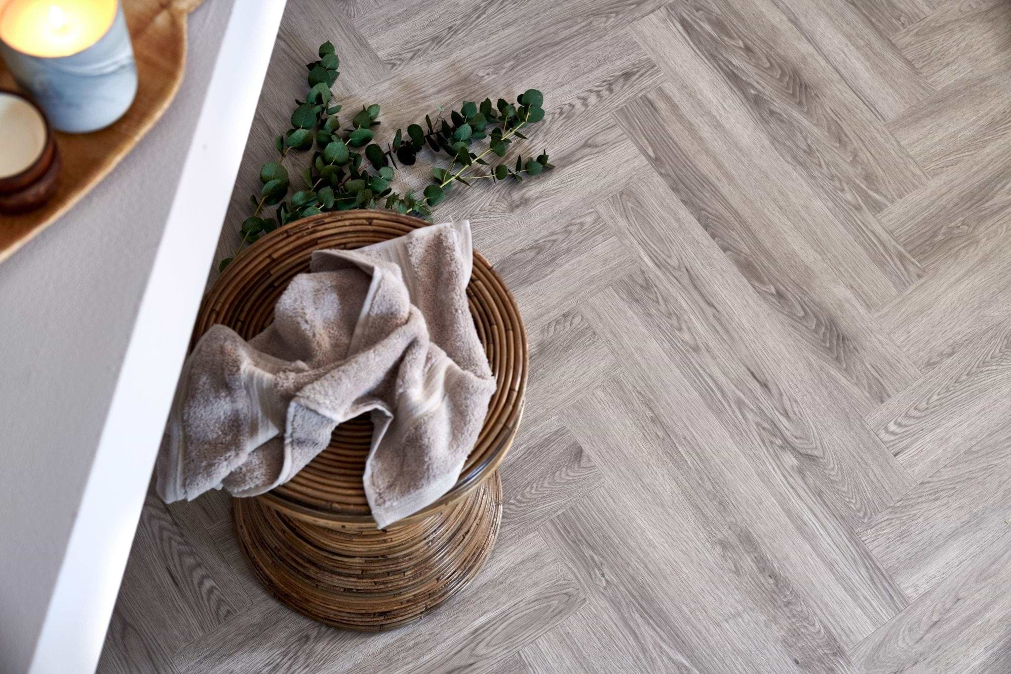Brecon Seashell Oak Herringbone - Hyperion Tiles