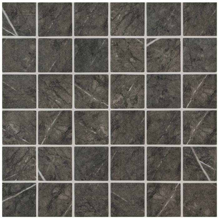 Burano Grey Recycled Glass Mosaic - Hyperion Tiles