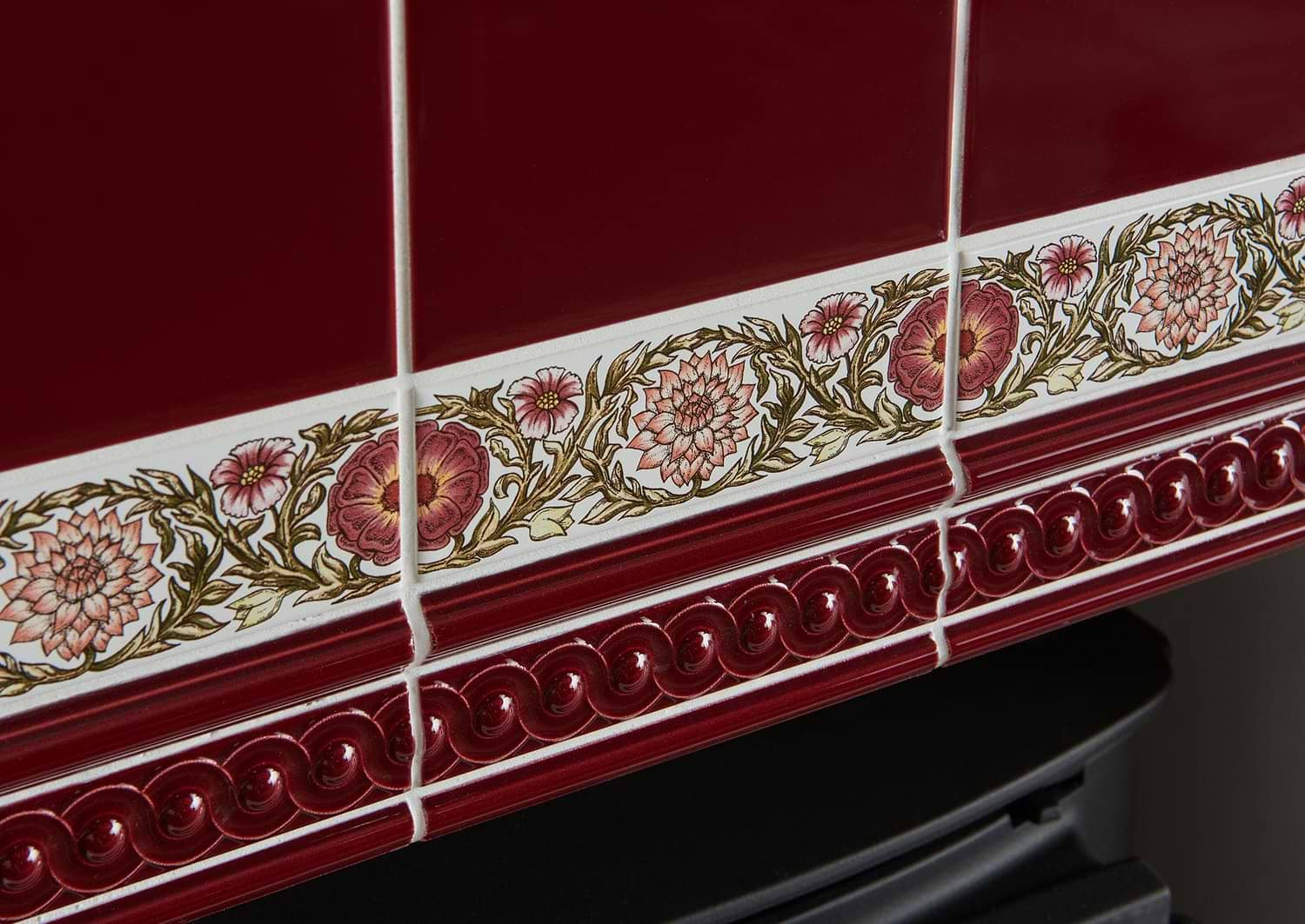 Burgundy Astragal Moulding - Hyperion Tiles