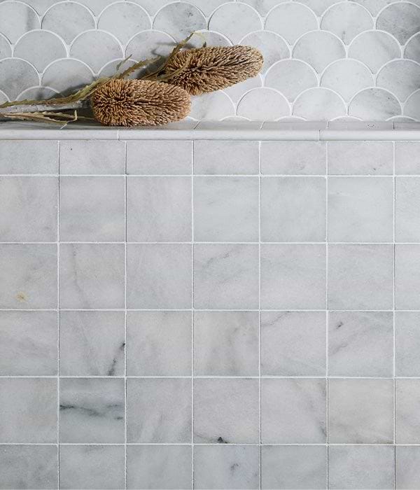 Ca’ Pietra Tiles – Marble 10 x 10 x 1cm Long Island Marble Square Honed Finish