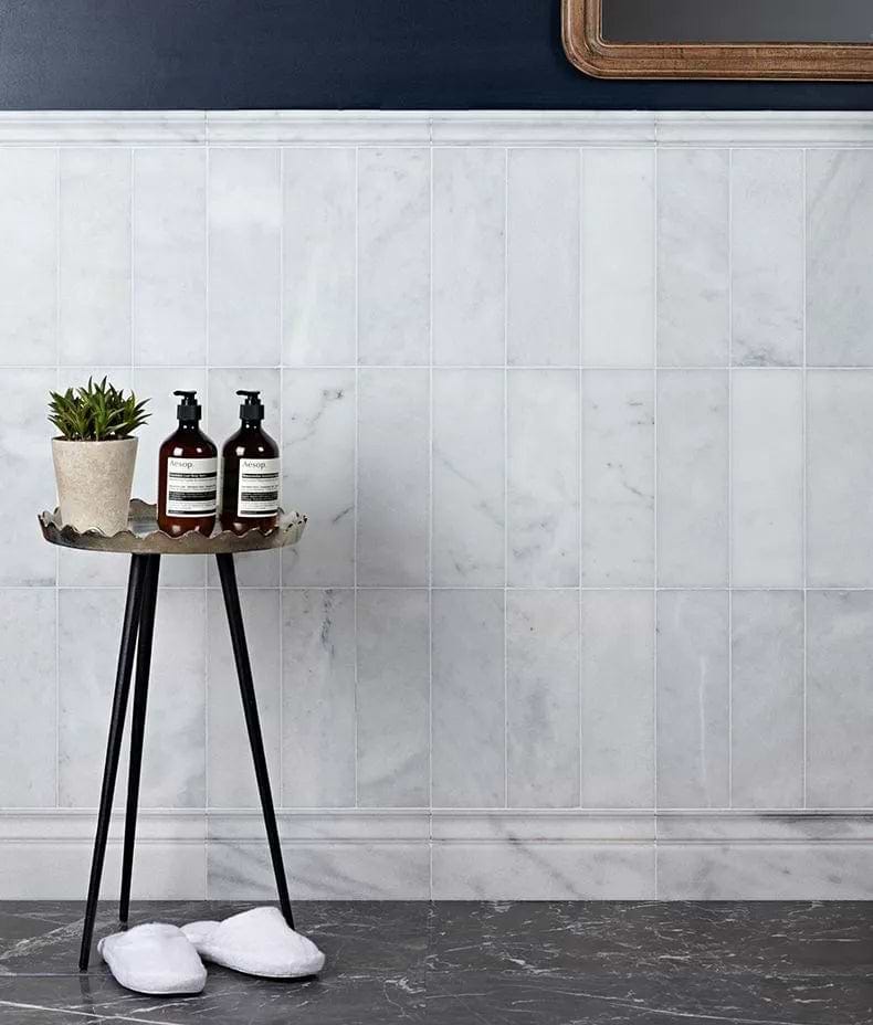 Ca’ Pietra Tiles – Marble 10 x 30.5 x 1cm Long Island Marble Brick Honed Finish