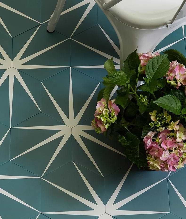 Ca' Pietra Wall & Floor Tiles 20 x 23 x 0.8cm Sold by 0.33m² Lily Pad Porcelain Eucalyptus
