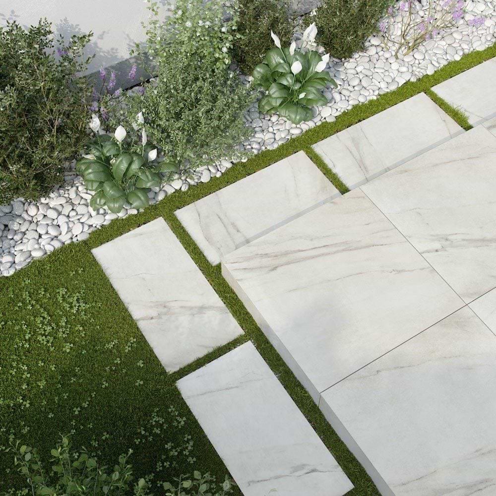 Calacatta Gold Matt Porcelain Paving - Hyperion Tiles
